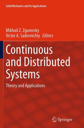 Zgurovsky / Lomonosov Moscow State University |  Continuous and Distributed Systems | Buch |  Sack Fachmedien