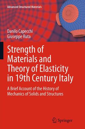 Ruta / Capecchi |  Strength of Materials and Theory of Elasticity in 19th Century Italy | Buch |  Sack Fachmedien