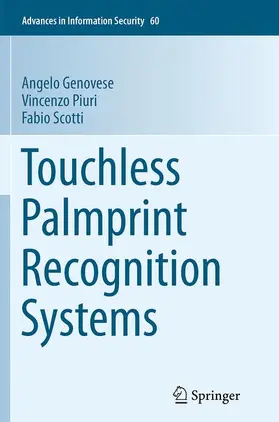 Genovese / Scotti / Piuri |  Touchless Palmprint Recognition Systems | Buch |  Sack Fachmedien