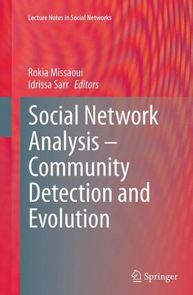 Sarr / Missaoui |  Social Network Analysis - Community Detection and Evolution | Buch |  Sack Fachmedien