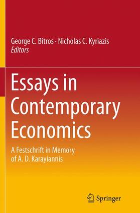 Kyriazis / Bitros |  Essays in Contemporary Economics | Buch |  Sack Fachmedien