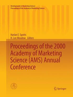 Meadow / Spotts |  Proceedings of the 2000 Academy of Marketing Science (AMS) Annual Conference | Buch |  Sack Fachmedien