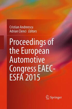 Clenci / Andreescu |  Proceedings of the European Automotive Congress EAEC-ESFA 2015 | Buch |  Sack Fachmedien