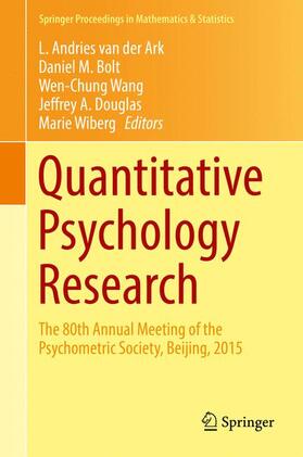 van der Ark / Bolt / Wiberg |  Quantitative Psychology Research | Buch |  Sack Fachmedien
