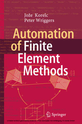 Korelc / Wriggers |  Automation of Finite Element Methods | eBook | Sack Fachmedien