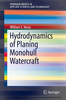 Vorus |  Hydrodynamics of Planing Monohull Watercraft | eBook | Sack Fachmedien
