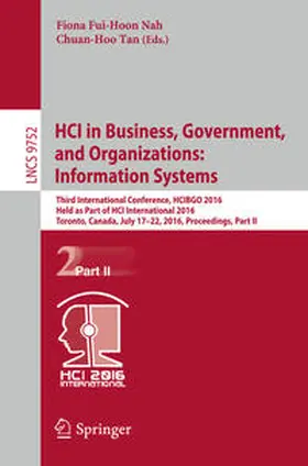 Nah / Tan |  HCI in Business, Government, and Organizations: Information Systems | eBook | Sack Fachmedien