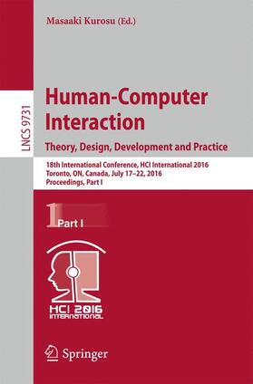 Kurosu |  Human-Computer Interaction. Theory, Design, Development and Practice | Buch |  Sack Fachmedien