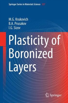 Krukovich / Sizov / Prusakov |  Plasticity of Boronized Layers | Buch |  Sack Fachmedien