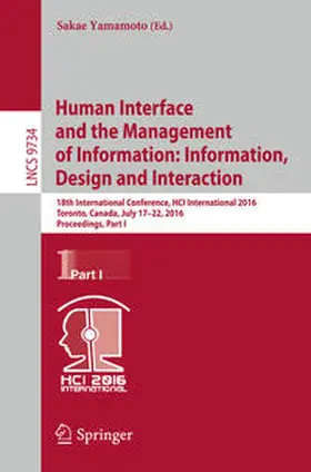 Yamamoto |  Human Interface and the Management of Information: Information, Design and Interaction | eBook | Sack Fachmedien