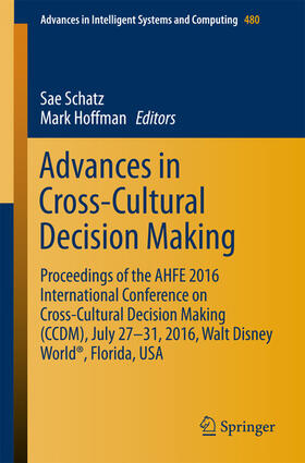 Schatz / Hoffman |  Advances in Cross-Cultural Decision Making | eBook | Sack Fachmedien