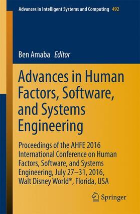 Amaba |  Advances in Human Factors, Software, and Systems Engineering | Buch |  Sack Fachmedien