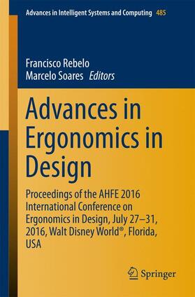 Soares / Rebelo | Advances in Ergonomics in Design | Buch | 978-3-319-41982-4 | sack.de