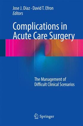 Efron / Diaz |  Complications in Acute Care Surgery | Buch |  Sack Fachmedien
