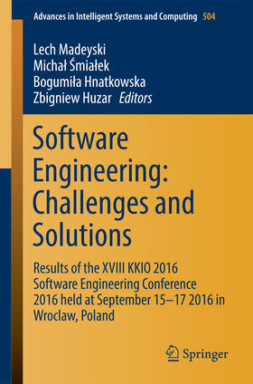 Madeyski / Smialek / Hnatkowska |  Software Engineering: Challenges and Solutions | eBook | Sack Fachmedien
