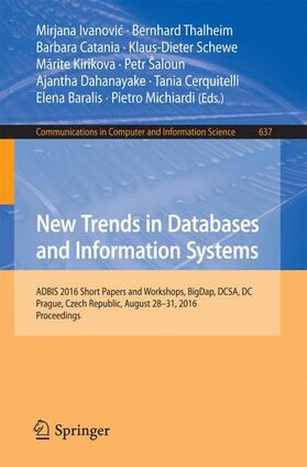Ivanovic / Ivanovic / Kirikova |  New Trends in Databases and Information Systems | Buch |  Sack Fachmedien