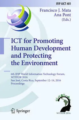 Mata / Pont |  ICT for Promoting Human Development and Protecting the Environment | eBook | Sack Fachmedien