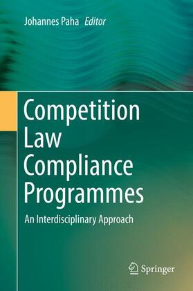 Paha |  Competition Law Compliance Programmes | Buch |  Sack Fachmedien