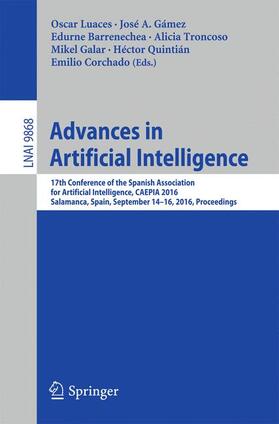 Luaces / Gámez / Barrenechea |  Advances in Artificial Intelligence | Buch |  Sack Fachmedien