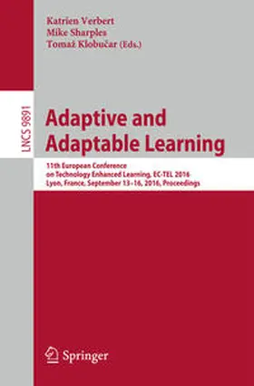 Verbert / Sharples / Klobucar | Adaptive and Adaptable Learning | E-Book | sack.de