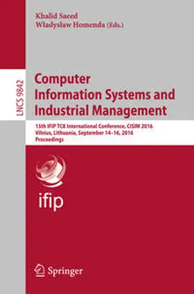 Saeed / Homenda |  Computer Information Systems and Industrial Management | eBook | Sack Fachmedien