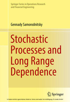 Samorodnitsky |  Stochastic Processes and Long Range Dependence | eBook | Sack Fachmedien