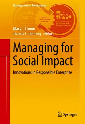 Dearing / Cronin |  Managing for Social Impact | Buch |  Sack Fachmedien