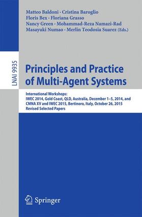 Baldoni / Baroglio / Bex |  Principles and Practice of Multi-Agent Systems | Buch |  Sack Fachmedien