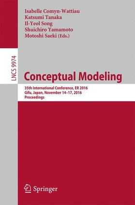 Comyn-Wattiau / Tanaka / Saeki |  Conceptual Modeling | Buch |  Sack Fachmedien