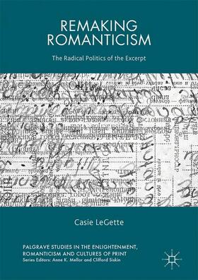 LeGette |  Remaking Romanticism | Buch |  Sack Fachmedien