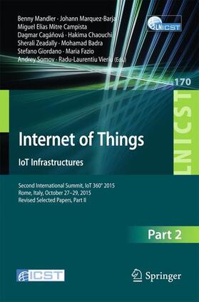 Mandler / Somov / Marquez-Barja |  Internet of Things. IoT Infrastructures | Buch |  Sack Fachmedien