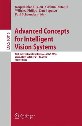 Blanc-Talon / Distante / Scheunders |  Advanced Concepts for Intelligent Vision Systems | Buch |  Sack Fachmedien