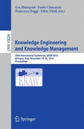 Blomqvist / Vitali / Ciancarini |  Knowledge Engineering and Knowledge Management | Buch |  Sack Fachmedien