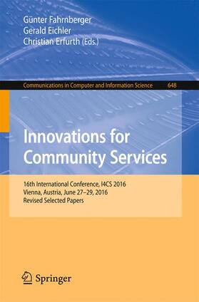 Fahrnberger / Erfurth / Eichler |  Innovations for Community Services | Buch |  Sack Fachmedien