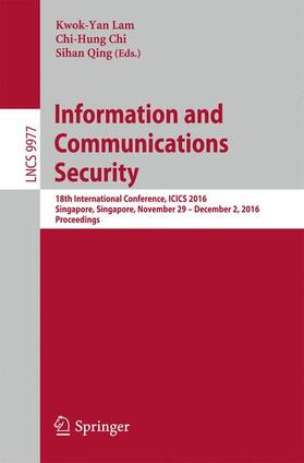 Lam / Qing / Chi |  Information and Communications Security | Buch |  Sack Fachmedien