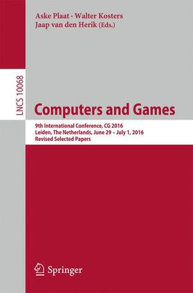 Plaat / van den Herik / Kosters |  Computers and Games | Buch |  Sack Fachmedien