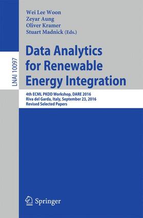 Woon / Aung / Kramer |  Data Analytics for Renewable Energy Integration | Buch |  Sack Fachmedien