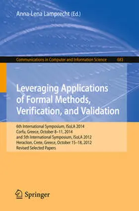 Lamprecht |  Leveraging Applications of Formal Methods, Verification, and Validation | eBook | Sack Fachmedien