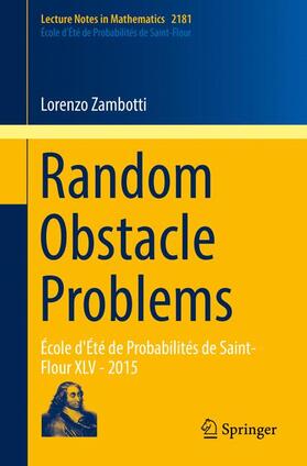 Zambotti |  Random Obstacle Problems | Buch |  Sack Fachmedien