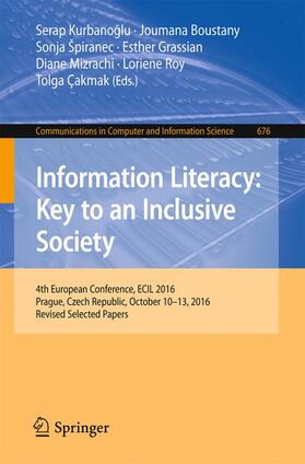 Kurbanoglu / Kurbanoglu / Boustany |  Information Literacy: Key to an Inclusive Society | Buch |  Sack Fachmedien
