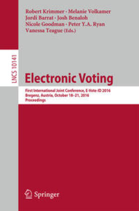 Krimmer / Volkamer / Barrat |  Electronic Voting | eBook | Sack Fachmedien