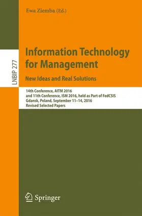 Ziemba |  Information Technology for Management: New Ideas and Real Solutions | Buch |  Sack Fachmedien