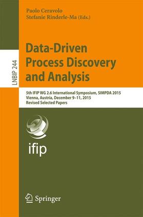 Rinderle-Ma / Ceravolo |  Data-Driven Process Discovery and Analysis | Buch |  Sack Fachmedien