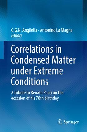 La Magna / Angilella |  Correlations in Condensed Matter under Extreme Conditions | Buch |  Sack Fachmedien