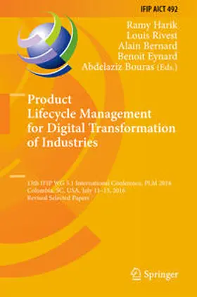 Harik / Rivest / Bernard |  Product Lifecycle Management for Digital Transformation of Industries | eBook | Sack Fachmedien