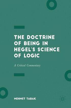 Tabak |  The Doctrine of Being in Hegel¿s Science of Logic | Buch |  Sack Fachmedien