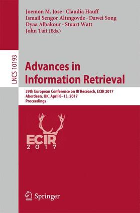 Jose / Hauff / Altingovde |  Advances in Information Retrieval | Buch |  Sack Fachmedien