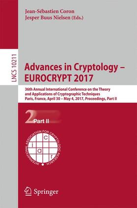Nielsen / Coron |  Advances in Cryptology ¿ EUROCRYPT 2017 | Buch |  Sack Fachmedien