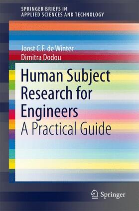 Dodou / de Winter |  Human Subject Research for Engineers | Buch |  Sack Fachmedien