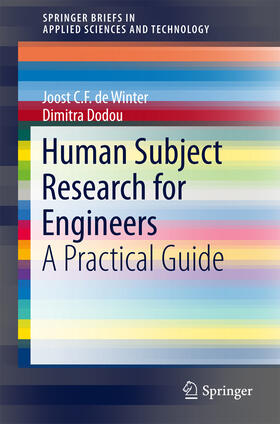 de Winter / Dodou |  Human Subject Research for Engineers | eBook | Sack Fachmedien
